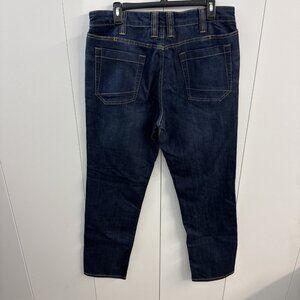5.11 Tactical Defender Flex Jeans Mens 34x32 Blue Regular Dark Wash Straight EUC